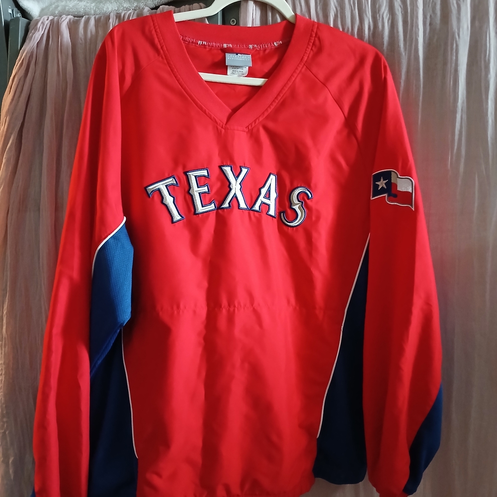 MLB Texas Rangers Pullover/Windbreaker (Genuine Merch)